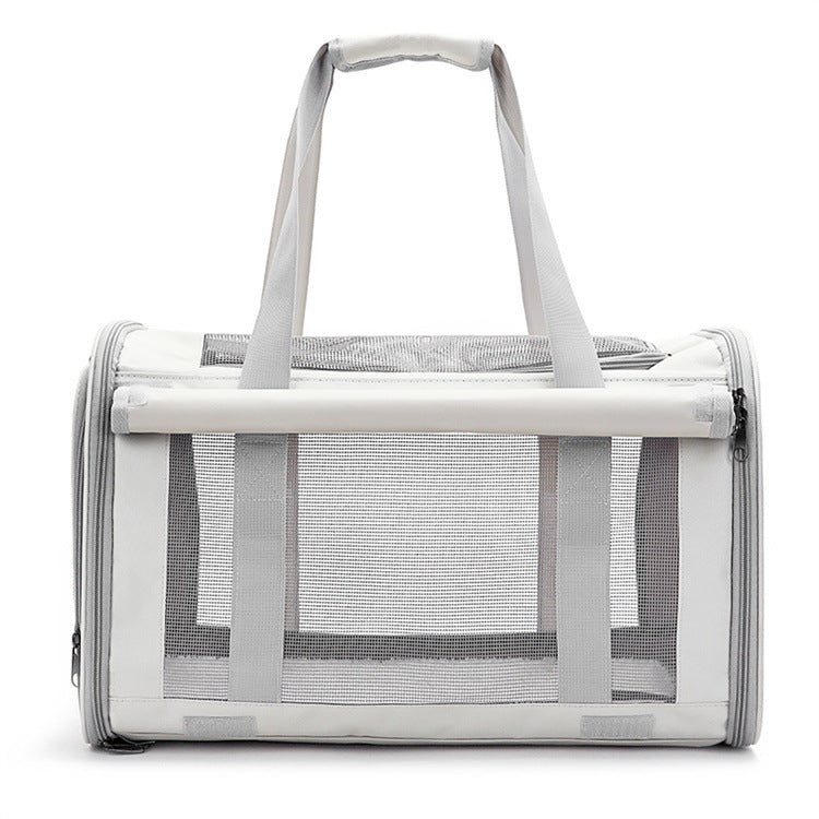 Portable Transparent Pet Carrier Bag – Breathable & Foldable Outdoor Travel Backpack for Cats & Small Dogs