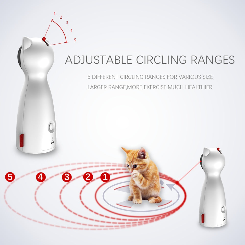 Automatic LED Laser Cat Toy – Smart Interactive Pet Toy for Exercise & Training
