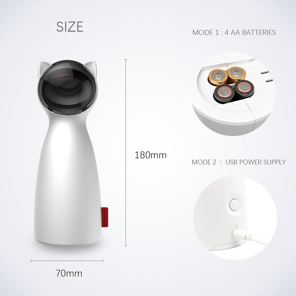 Automatic LED Laser Cat Toy – Smart Interactive Pet Toy for Exercise & Training
