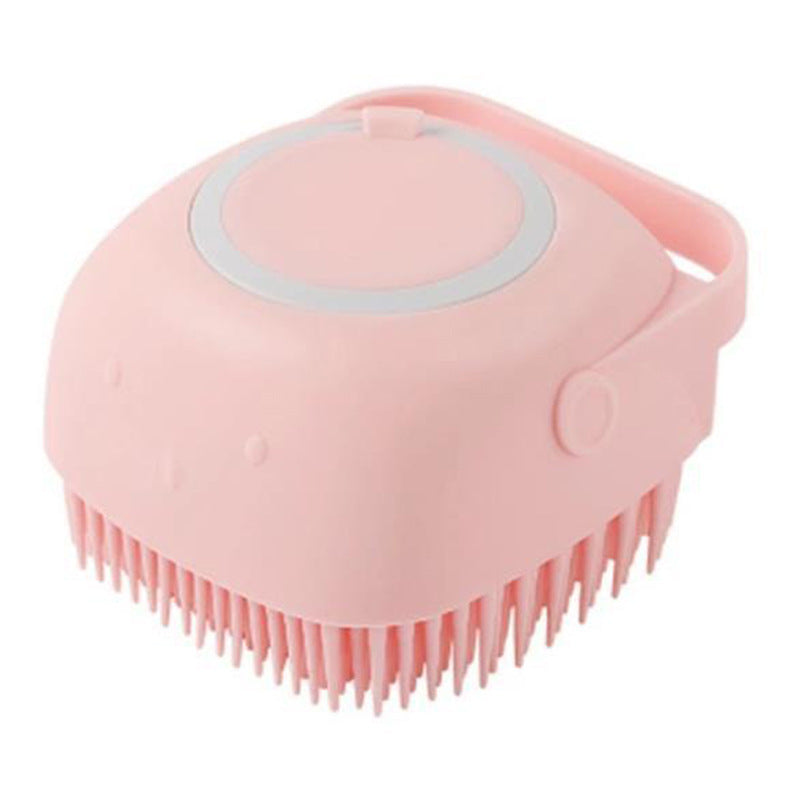 2-in-1 Dog Grooming Gloves – Silicone Bath & Massage Brush with Shampoo Pouring