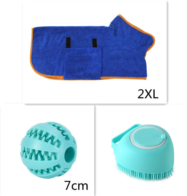 2-in-1 Dog Grooming Gloves – Silicone Bath & Massage Brush with Shampoo Pouring