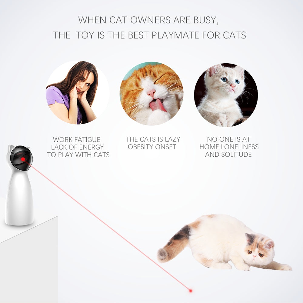 Automatic LED Laser Cat Toy – Smart Interactive Pet Toy for Exercise & Training