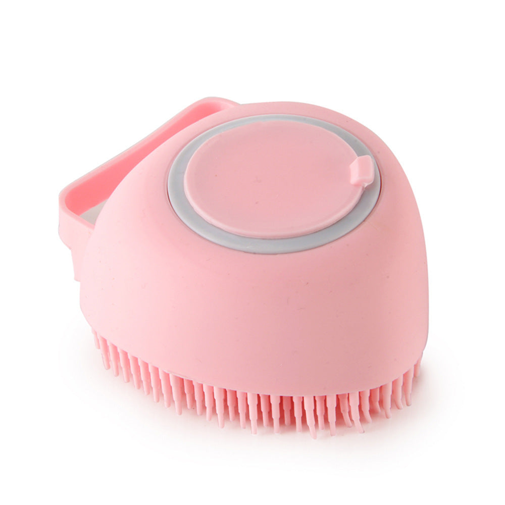 2-in-1 Dog Grooming Gloves – Silicone Bath & Massage Brush with Shampoo Pouring