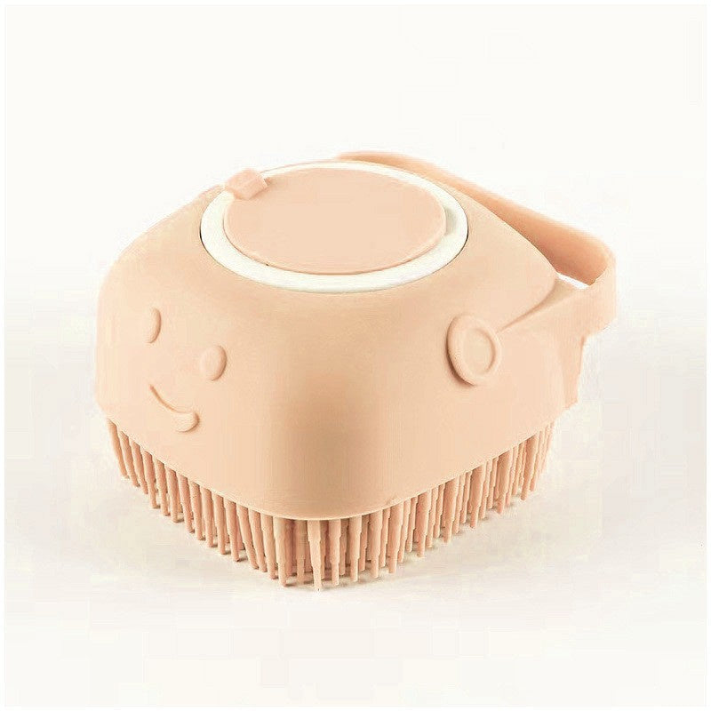 2-in-1 Dog Grooming Gloves – Silicone Bath & Massage Brush with Shampoo Pouring