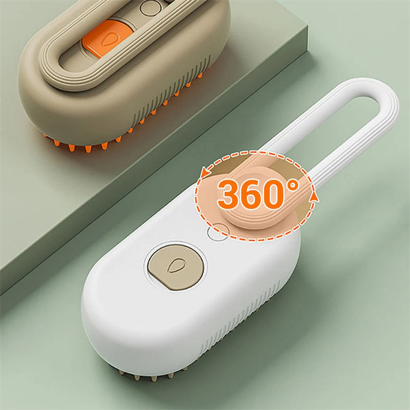 3-in-1 Pet Steam Brush – Electric Spray Grooming Comb for Cats & Dogs, Hair Removal & Massage