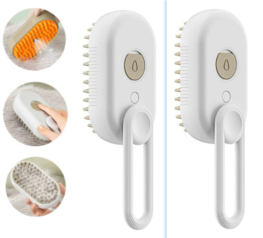 3-in-1 Pet Steam Brush – Electric Spray Grooming Comb for Cats & Dogs, Hair Removal & Massage