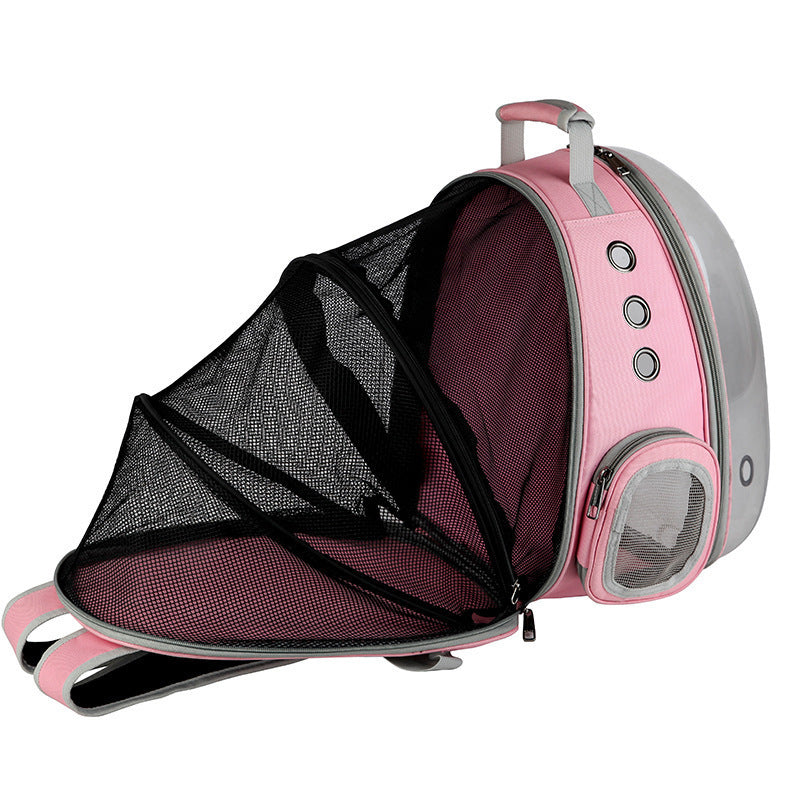 Pet Carrier Backpack with Bubble Window – Portable Space Capsule Design for Dogs, Cats & Rabbits
