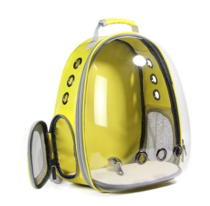 Pet Carrier Backpack with Bubble Window – Portable Space Capsule Design for Dogs, Cats & Rabbits