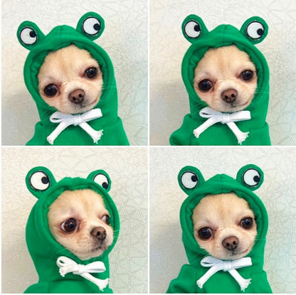 Cute Fruit Dog Hoodie – Winter Warm Fleece Pet Clothes for Small Dogs, Puppies & Cats