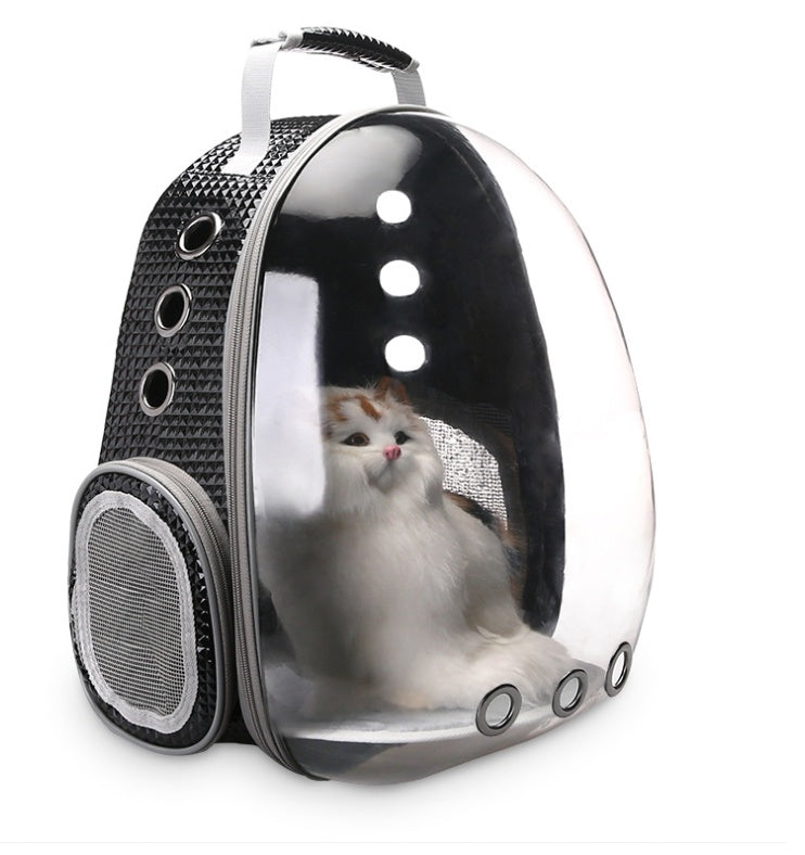 Pet Carrier Backpack with Bubble Window – Portable Space Capsule Design for Dogs, Cats & Rabbits