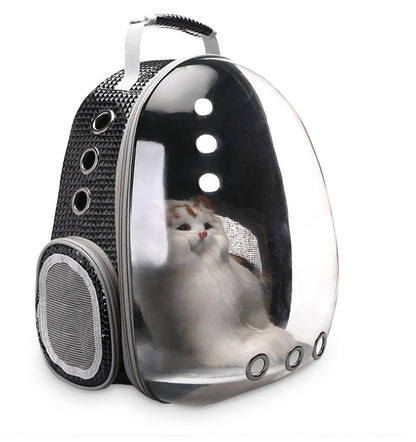 Pet Carrier Backpack with Bubble Window – Portable Space Capsule Design for Dogs, Cats & Rabbits