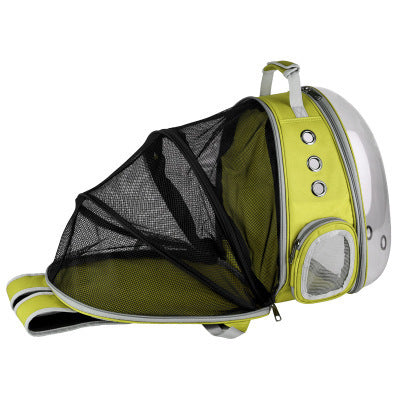 Pet Carrier Backpack with Bubble Window – Portable Space Capsule Design for Dogs, Cats & Rabbits