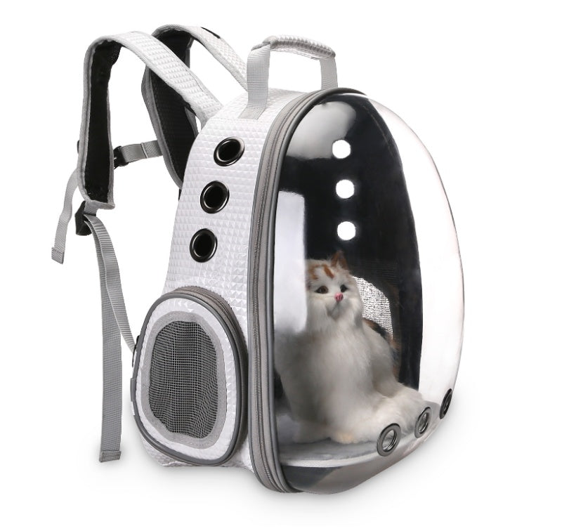 Pet Carrier Backpack with Bubble Window – Portable Space Capsule Design for Dogs, Cats & Rabbits
