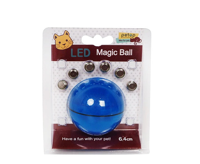 LED Rolling Cat Toy Ball – Electronic Laser Interactive Pet Toy for Cats & Kittens