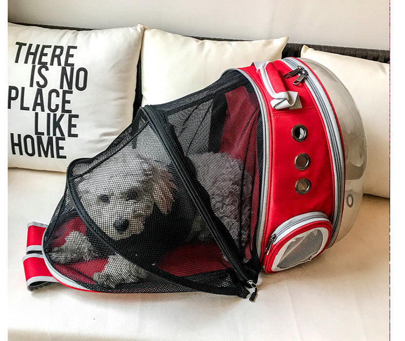 Pet Carrier Backpack with Bubble Window – Portable Space Capsule Design for Dogs, Cats & Rabbits