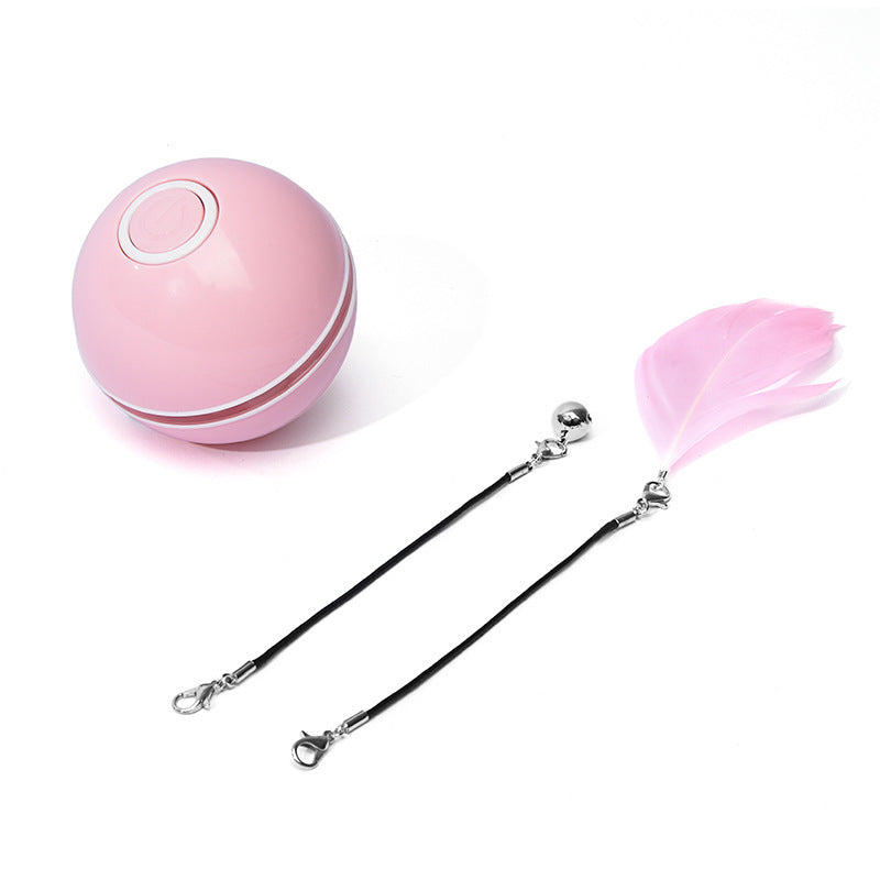 LED Rolling Cat Toy Ball – Electronic Laser Interactive Pet Toy for Cats & Kittens
