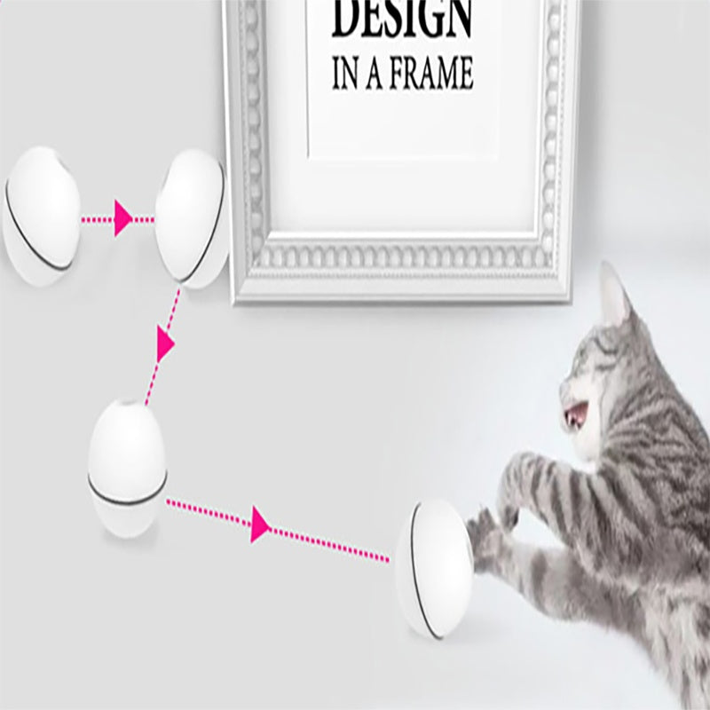 LED Rolling Cat Toy Ball – Electronic Laser Interactive Pet Toy for Cats & Kittens