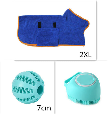 2-in-1 Dog Grooming Gloves – Silicone Bath & Massage Brush with Shampoo Pouring