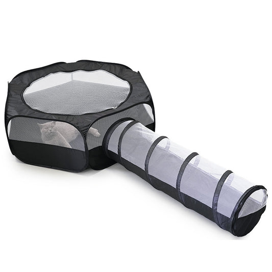 Foldable Cat Tunnel – Removable, Space-Saving & Hair-Resistant Cat Play Toy for Comfort & Fun