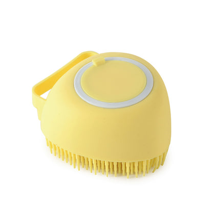 2-in-1 Dog Grooming Gloves – Silicone Bath & Massage Brush with Shampoo Pouring