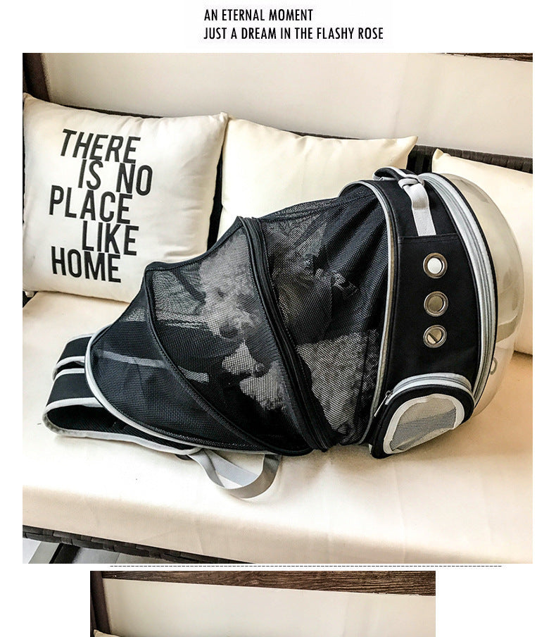 Pet Carrier Backpack with Bubble Window – Portable Space Capsule Design for Dogs, Cats & Rabbits
