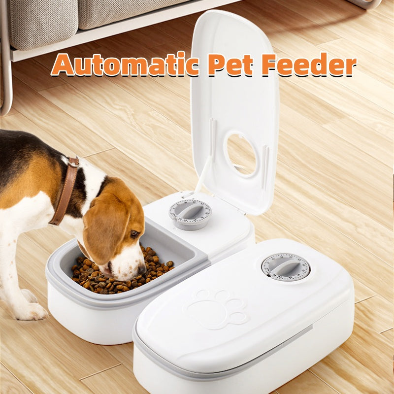 Automatic Pet Feeder Smart Food Dispenser with Timer & Stainless Steel Bowl – Auto Cat & Dog Feeding Supplies