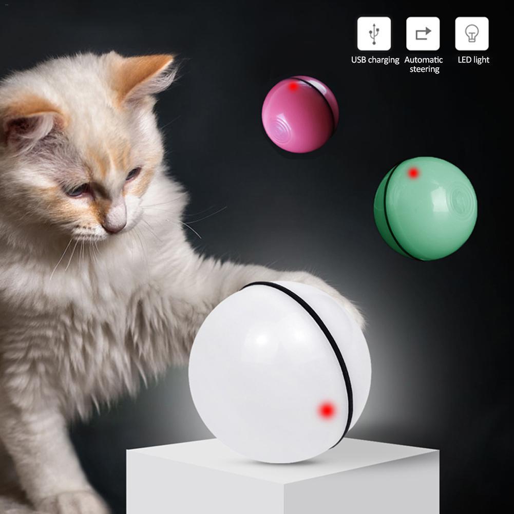 LED Rolling Cat Toy Ball – Electronic Laser Interactive Pet Toy for Cats & Kittens