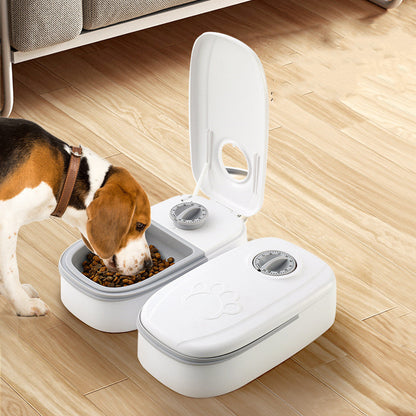 Automatic Pet Feeder Smart Food Dispenser with Timer & Stainless Steel Bowl – Auto Cat & Dog Feeding Supplies